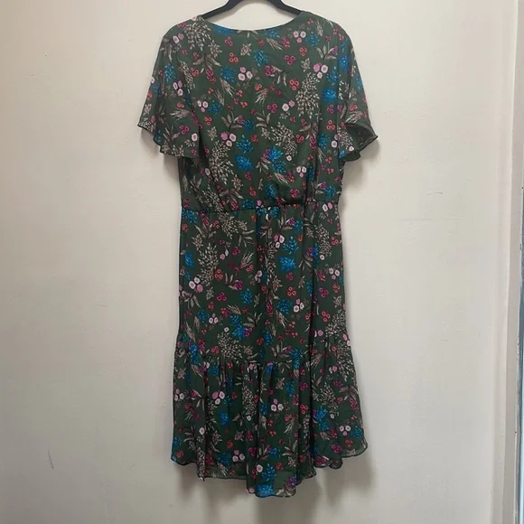 Marybelle Floral CottageCore Midi Dress 1x - Picture 5 of 6